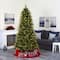 8ft. Pre-Lit Vancouver Fir Natural Look Artificial Christmas Tree with Clear LED Lights